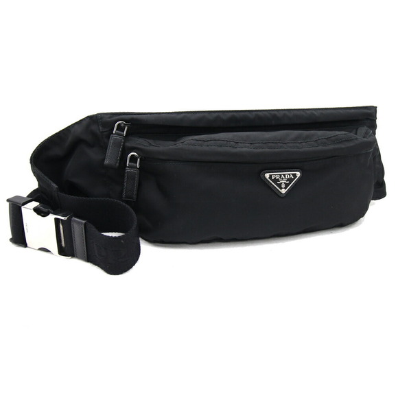 Prada Pouch Body Bag Waist Black Belt - Picture 1 of 8